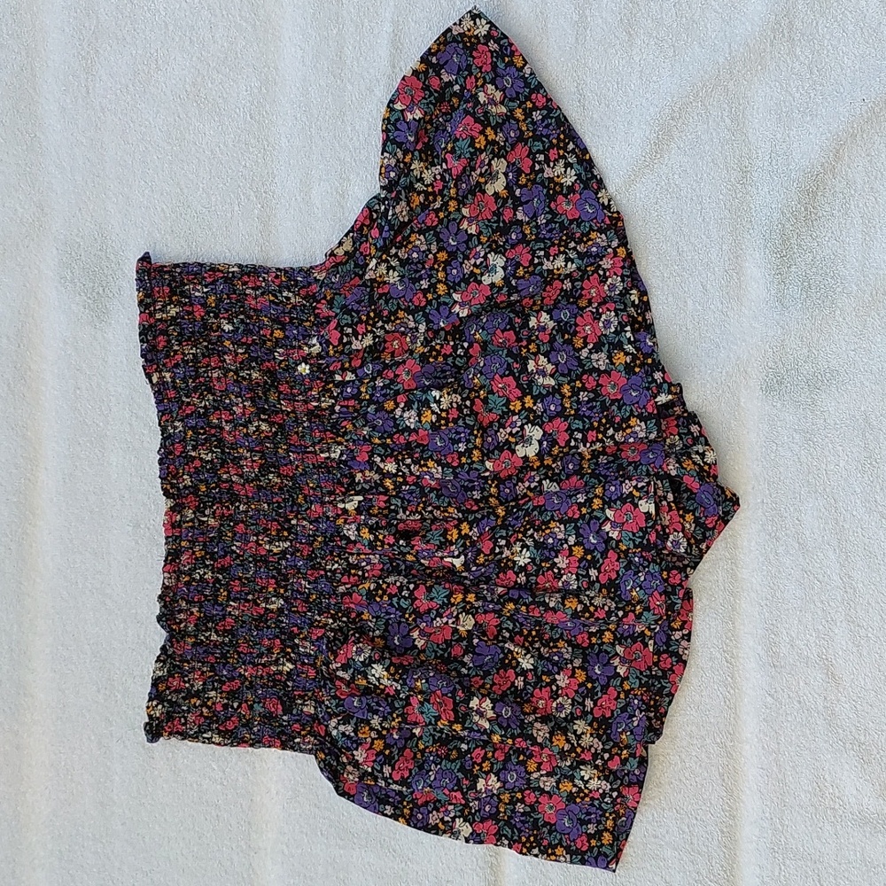 Smocked Floral Shorts